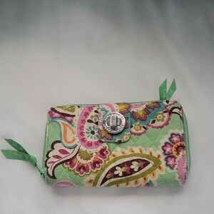 Vera Bradley Green Floral Quilted Wallet